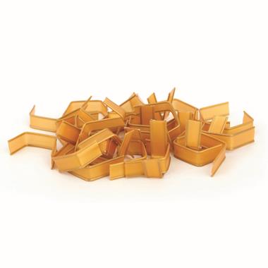 Klipsy złote typ U 2/6 (dł.klipsa 4.5cm) opak.3000 szt. KAT